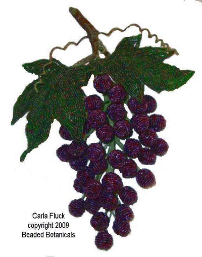 Beaded Flowers - Grape Clusters